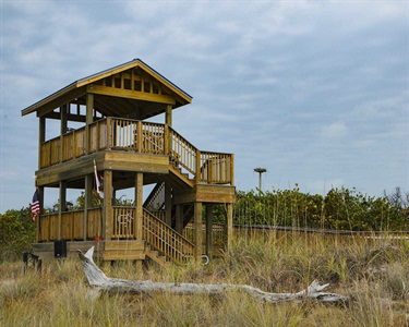 Bird Watching Tower Ribbon Cutting